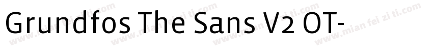 Grundfos The Sans V2 OT字体转换